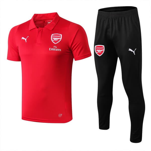 Polo Ensemble Complet Arsenal 2018-19 Rouge